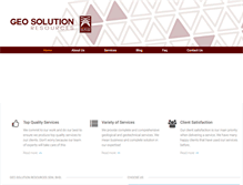 Tablet Screenshot of geosolutionresources.com
